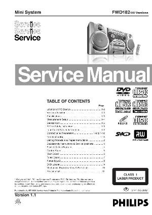 Сервисная инструкция Philips FW-D182 ― Manual-Shop.ru