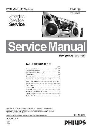 Сервисная инструкция Philips FW-D185 ― Manual-Shop.ru