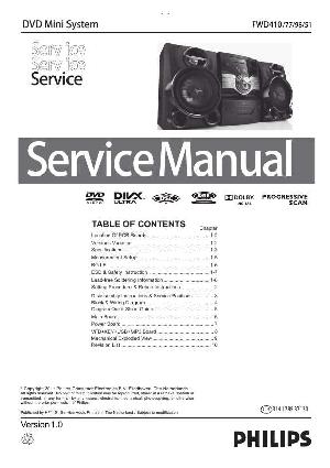 Сервисная инструкция Philips FW-D410 ― Manual-Shop.ru