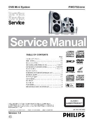 Сервисная инструкция Philips FW-D792 ― Manual-Shop.ru
