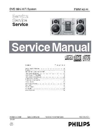 Сервисная инструкция Philips FW-M143 ― Manual-Shop.ru
