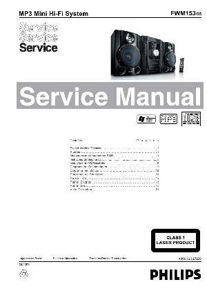 Сервисная инструкция Philips FW-M153 ― Manual-Shop.ru