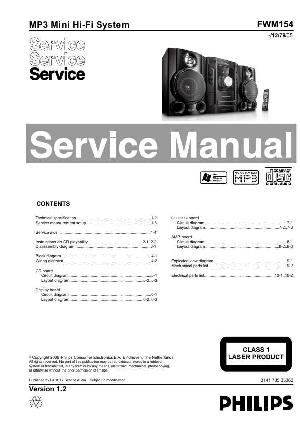 Сервисная инструкция Philips FW-M154 ― Manual-Shop.ru
