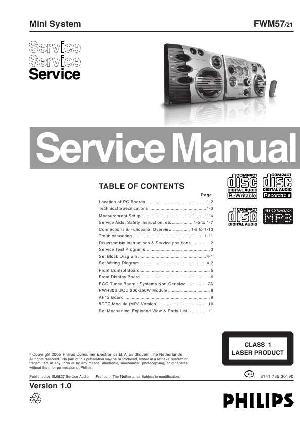 Сервисная инструкция Philips FW-M57 ― Manual-Shop.ru