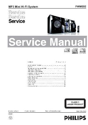 Сервисная инструкция Philips FW-M592 ― Manual-Shop.ru