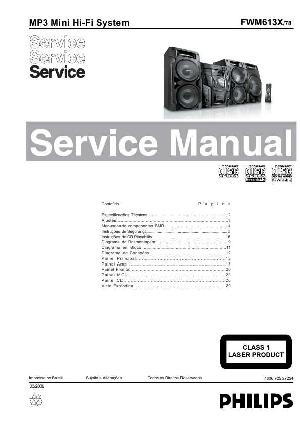 Сервисная инструкция Philips FW-M613X ― Manual-Shop.ru