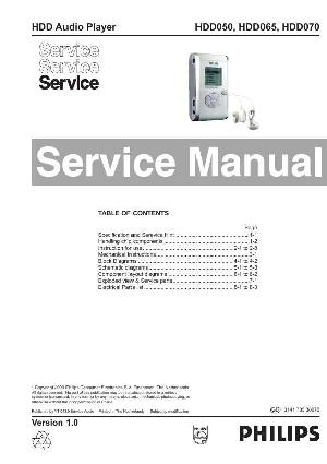 Сервисная инструкция Philips HDD-050, HDD-065, HDD-070 ― Manual-Shop.ru