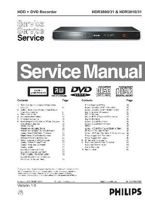 Сервисная инструкция Philips HDR-3800, HDR-3810 ― Manual-Shop.ru