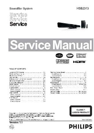 Сервисная инструкция Philips HSB2313 ― Manual-Shop.ru