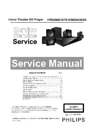 Сервисная инструкция Philips HTB3560 ― Manual-Shop.ru
