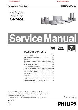 Сервисная инструкция Philips HTR-5000 ― Manual-Shop.ru