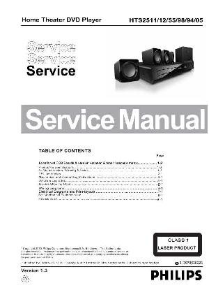 Сервисная инструкция Philips HTS-2511 ― Manual-Shop.ru