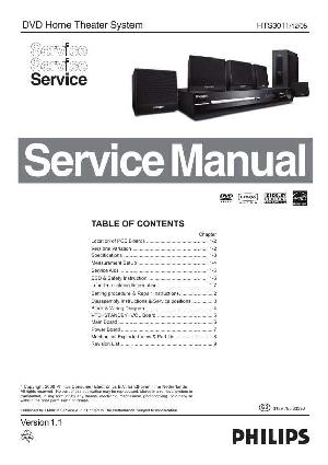 Сервисная инструкция Philips HTS-3011 ― Manual-Shop.ru