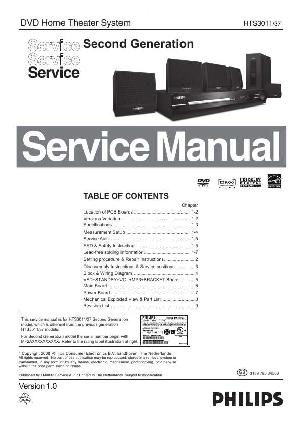 Сервисная инструкция Philips HTS-3011, 2ND GEN ― Manual-Shop.ru