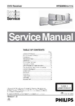 Сервисная инструкция Philips HTS-3090 ― Manual-Shop.ru