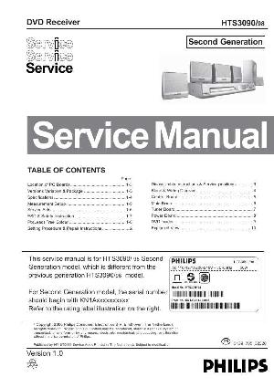 Сервисная инструкция Philips HTS-3090, HTS-98 2ND-GEN ― Manual-Shop.ru
