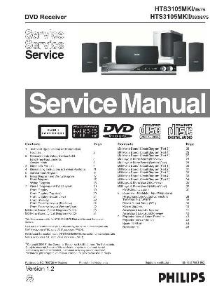Сервисная инструкция Philips HTS-3105, MK1, MK2 ― Manual-Shop.ru