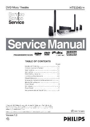 Сервисная инструкция Philips HTS-3345 ― Manual-Shop.ru