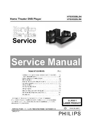 Сервисная инструкция Philips HTS-3532BL, HTS-3532SL ― Manual-Shop.ru