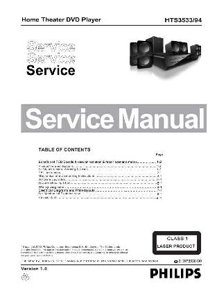Сервисная инструкция Philips HTS-3533 ― Manual-Shop.ru