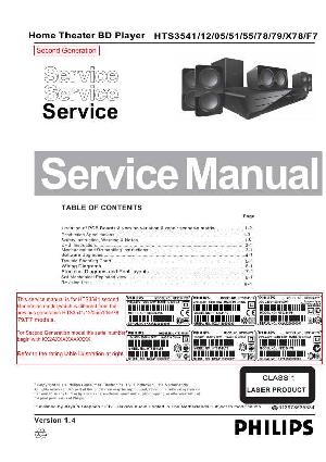 Сервисная инструкция Philips HTS-3541, V1.4 ― Manual-Shop.ru