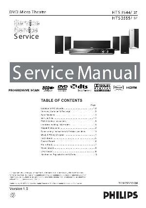 Сервисная инструкция Philips HTS-3544, HTS-3555 ― Manual-Shop.ru