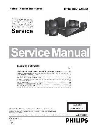 Сервисная инструкция Philips HTS-3563 ― Manual-Shop.ru
