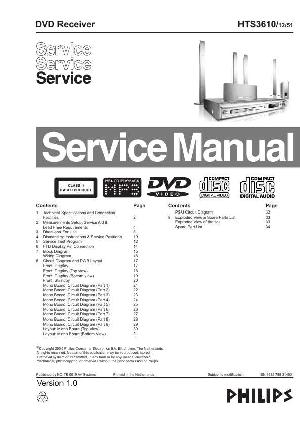 Сервисная инструкция Philips HTS-3610 ― Manual-Shop.ru