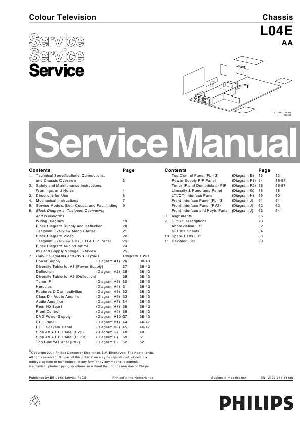 Сервисная инструкция Philips L04E chassis ― Manual-Shop.ru