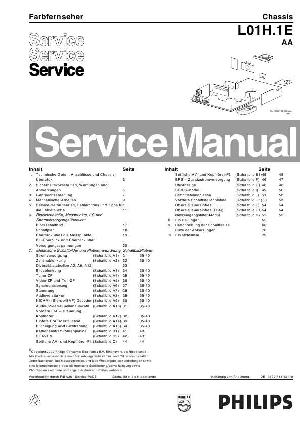 Сервисная инструкция Philips L01H.1E AA ― Manual-Shop.ru