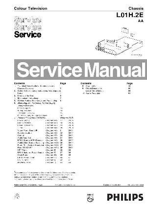 Сервисная инструкция Philips L01H.2E chassis ― Manual-Shop.ru