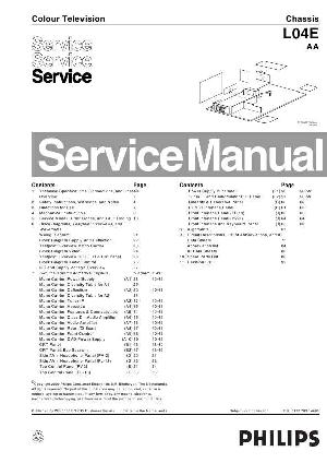 Сервисная инструкция Philips L04E AA chassis ― Manual-Shop.ru