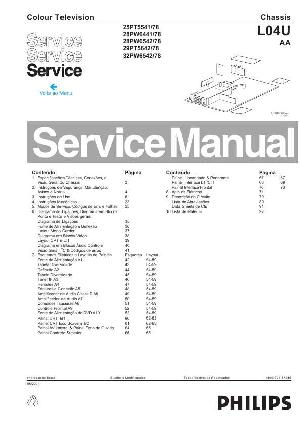Сервисная инструкция Philips L04U AA (29PT5642, 28PW6441, 32PW6542, 25PT5541) ― Manual-Shop.ru