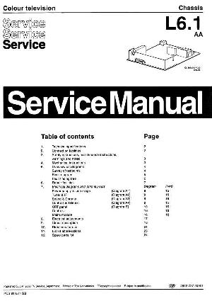 Сервисная инструкция Philips L6.1 chassis ― Manual-Shop.ru