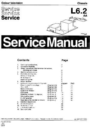 Сервисная инструкция Philips L6.2 chassis ― Manual-Shop.ru