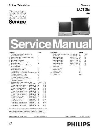 Сервисная инструкция Philips LC13E chassis ― Manual-Shop.ru
