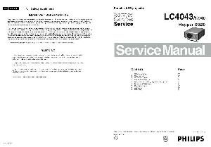 Сервисная инструкция Philips LC-4043 ― Manual-Shop.ru