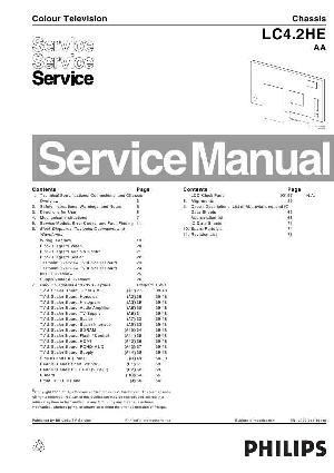 Сервисная инструкция Philips LC4.2HE AA chassis ― Manual-Shop.ru