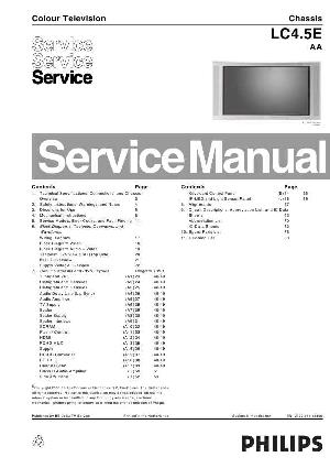 Сервисная инструкция Philips LC4.5E, AA ― Manual-Shop.ru