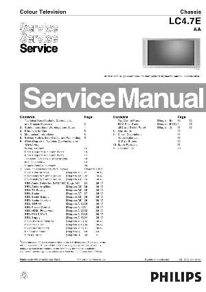Сервисная инструкция Philips LC4.7E AA шасси ― Manual-Shop.ru