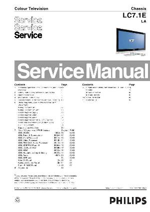 Сервисная инструкция Philips LC7.1E LA chassis ― Manual-Shop.ru