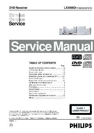 Сервисная инструкция Philips LX-3600D ― Manual-Shop.ru