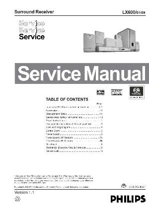 Сервисная инструкция Philips LX-600 ― Manual-Shop.ru