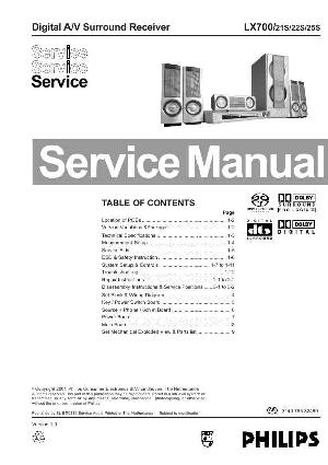 Сервисная инструкция Philips LX-700 ― Manual-Shop.ru