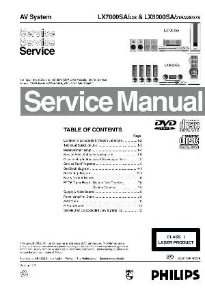 Сервисная инструкция Philips LX-7000SA, LX-8000SA ― Manual-Shop.ru