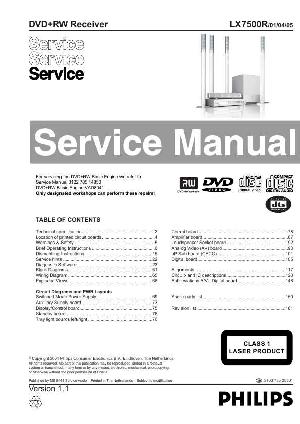 Сервисная инструкция Philips LX-7500R ― Manual-Shop.ru