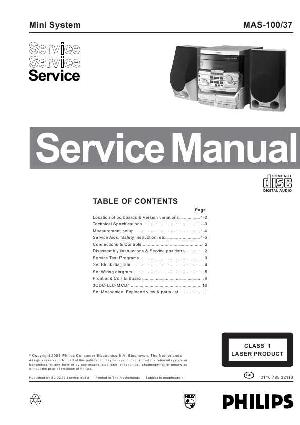 Сервисная инструкция Philips MAS-100 ― Manual-Shop.ru