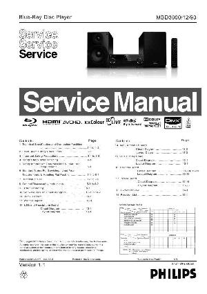Сервисная инструкция Philips MBD3000 ― Manual-Shop.ru
