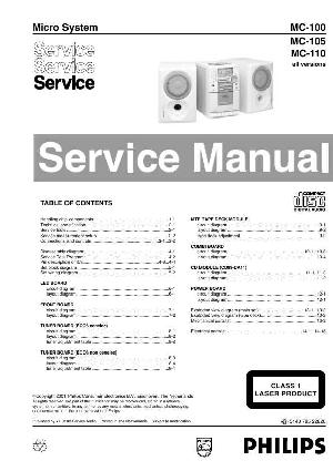 Сервисная инструкция Philips MC-100, MC-105, MC-110 ― Manual-Shop.ru