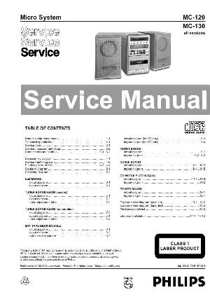 Сервисная инструкция Philips MC-120, MC-130 ― Manual-Shop.ru